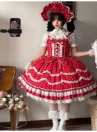 Tatata Polka Dot Baileys Blouse and JSK(Leftovers/Full Payment Without Shipping)